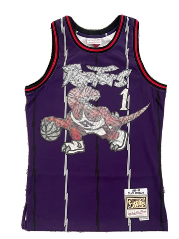 MITCHELL & NESS 75TH ANNIVERSARY 1998 TORONTO RAPTORS TRACY MCGRADY JERSEY SMALL Cover