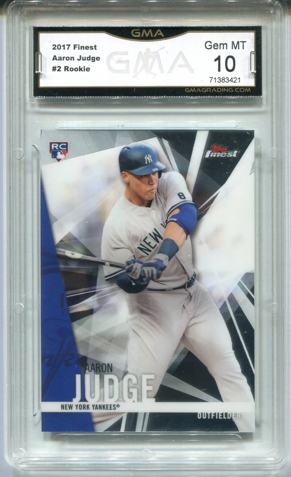 2017 Aaron Judge Finest Rookie Gem Mint 10 #2 - Image 1 of 1