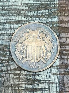 1864 2C US Two Cent - Picture 1 of 2