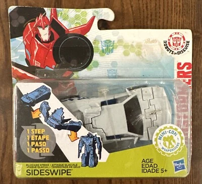 Transformers ROBOTS in DISGUISE One Step Blizzard Strike SIDESWIPE New!! - Image 1 of 4