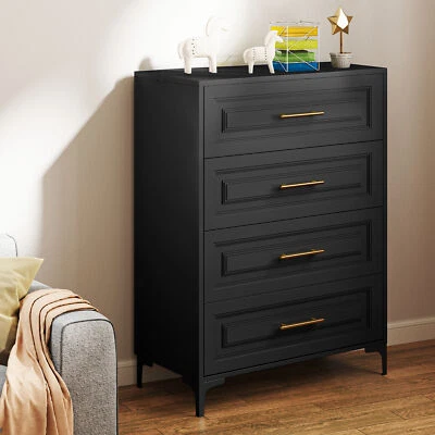  Cómoda de acero de 4 niveles con cajonera de 43 pulgadas de alto gabinete de almacenamiento de metal Foto 1 de 4