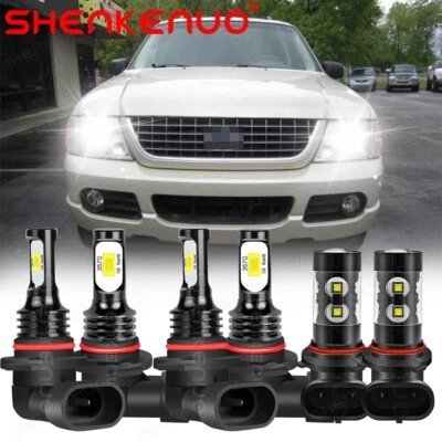 Комбинированные светодиодные противотуманные фары для Ford Explorer 2002 2003 2004 2005 -6 шт - Изображение 1 из 4
