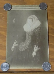 c1890 FOTOGRAFÍA DE ALBÚMINA por J. Kuhn// ESPOSA DE PIERRE PAUL RUBENS, ARTISTA FLAMENCO - Imagen 1 de 1