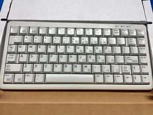 *NEW* CHERRY G84-4100 PS2/USB 83-KEY WHITE TKL MECHANICAL INDUSTRIAL KEYBOARD - Picture 1 of 4