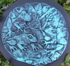 Frog stepping stone mold plaster concrete mould 11" x 1" thick - Picture 1 of 3