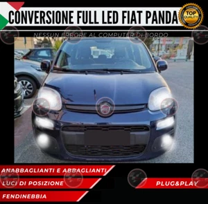 KIT FULL LED FIAT PANDA MK3 312 ANABBAGLIANTI ABBAGLIANTI DRL FENDINEBBIA 7200LM - Foto 1 di 12
