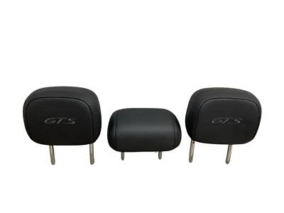 2015-2024 JUEGO REPOSACABEZAS ASIENTO TRASERO PORSCHE MACAN GTS CUERO NEGRO CON LOGOTIPO GTS Foto 1 de 4