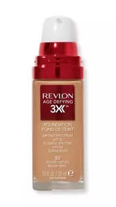 Fondotinta liquido Revlon Age Defying 3X 50 miele beige trucco rassodante anti-invecchiamento - Foto 1 di 1