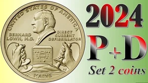 2024 P &D American Innovation $1  Dollar - Maine - US Mint - UNC - Set 2 coin - Picture 1 of 4