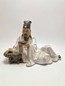 Chinese Shiwan Mudman Pottery Figurine Statue of Song Dynasty Poet Su Dongpo - Picture 1 of 10