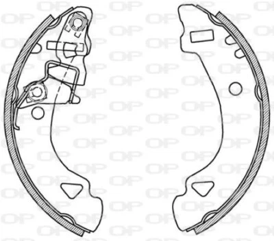 SERIE GANASCE POSTERIORI PANDA UNO Y10 BSA2132.00 OPEN PARTS - Image 1 of 4