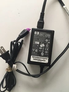 Printer Cord Genuine HP Invent AC Adapt Power Cord Charger 0957-2269 EUC - Picture 1 of 7