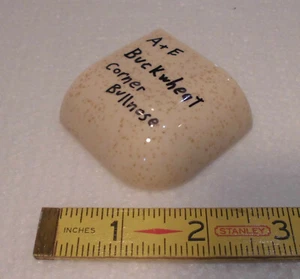 1 pc. Buckwheat Ceramic Bullnose Outside Corner Tile 2" X 2" American Olean - Picture 1 of 12