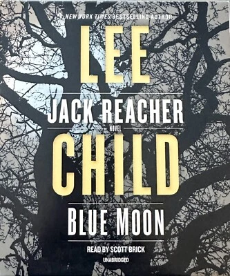 Jack Reacher Blue Moon By Lee Child DVD Audiobook Fiction Thriller Unabridged Foto 1 de 2