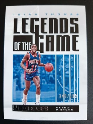 2020 Panini NBA Hoops Legend's Of the Game Isiah Thomas #349/699 Detroit Pistons - Image 1 of 2