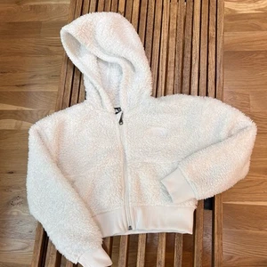the NORTH FACE DEEP PILE SHERPA FLEECE JACKET Sweatshirt Girl's size S 6 White - Picture 1 of 7