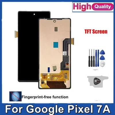 For Google Pixel 7A TFT Display LCD Touch Screen Digitizer Frame Replacement - Image 1 of 4