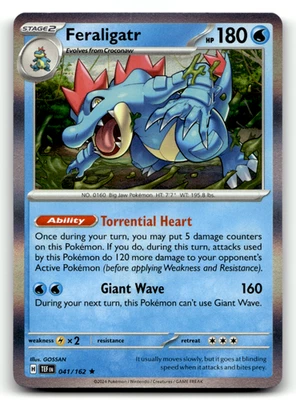 Feraligatr 041/162 Holo Rare SV05: Temporal Forces LP - Image 1 of 2