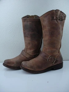 Freebird by Steven Crosby kniehohe Harness-Stiefel Damen 8 M hellbraun Leder - Bild 1 von 14