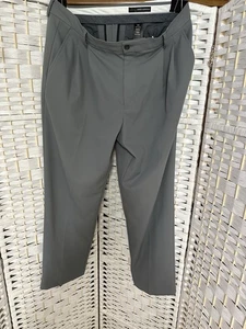 Greg Norman Men’s 35/30 Gray Straight Leg Pants, Performance Tech Golf Chino - Picture 1 of 8