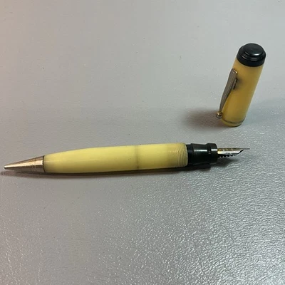 PLUMA ESTILOGRÁFICA GALESA VINTAGE AÑOS 30 PEINE LÁPIZ MECÁNICO. CELULOIDE OPACO (S974 Foto 1 de 4
