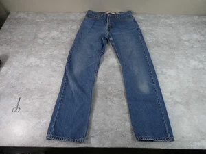 Vintage Levis 505 Mens 28X29 Blue Regular Fit Made In USA 90s Tag 31X30 - Picture 1 of 16