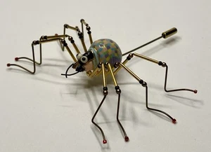 Jewelry 10 By Cynthia Chuang and Erh-Ping Tsai SPIDER Stick Pin Brooch - Picture 1 of 17