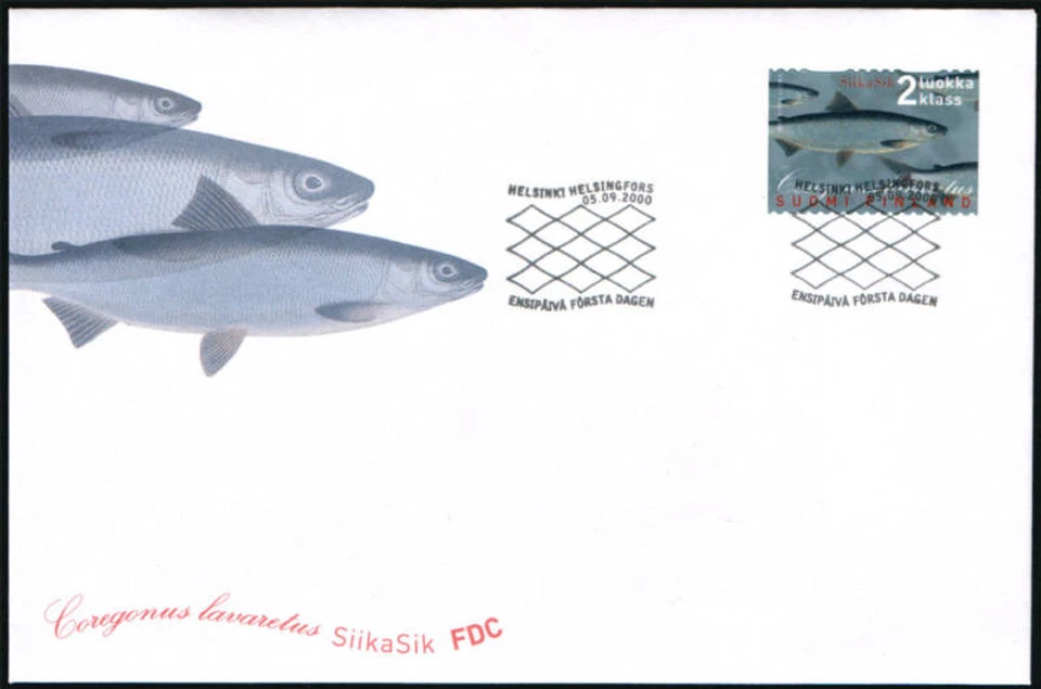Finland FDC 2000,  Fish, White Fish, Lavaret,  Mint - Image 1 of 1