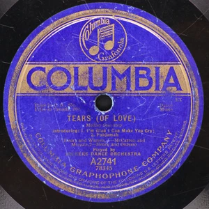 Al Jockers Dance Orchestra - Tears Of Love / Yama Blues 1919 78 rpm Record A2741 - Picture 1 of 23