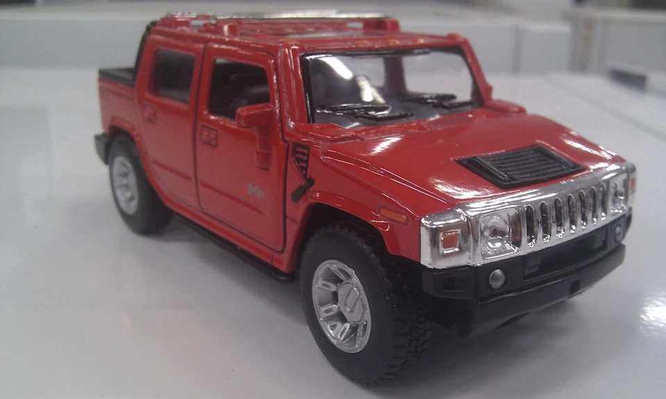 2005 Hummer H2 Sut Rouge Kinsmart Jouet Modèle 1/40 Miniature Voiture Cadeau - Photo 1/1