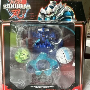 Bakugan Starter Paquete de 3 Hammerhead de Ataque Especial, Ventri, Humo Raro Nuevo - Imagen 1 de 4