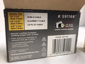 Fijador de flechas 591189 5/16" X 5/16" grapas transparentes T59, no 591186 2 cajas - Imagen 1 de 11