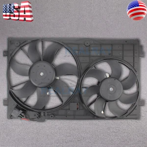 For 2006-2015 Volkswagen Jetta Beetle Golf Passat Rabbit Radiator Cooling Fan US - Picture 1 of 9