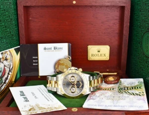 ROLEX - Vintage 18kt Gold & SS Zenith Daytona Silver Dial 16523 - SANT BLANC - Picture 1 of 7