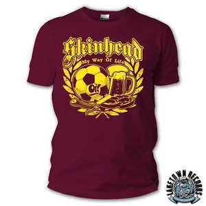 SKINHEAD MY WAY OF LIFE T-Shirt S-3XL Oi! Punk Skinhead Working Class Skins - Picture 1 of 2