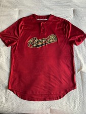 Sacramento River Cats Russell Mens Adult Jersey Extra Large Red Short Sleeve