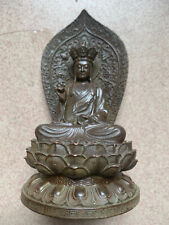 Large Tibetan Bronze Hand Made *Buddha On Lotus* Statue