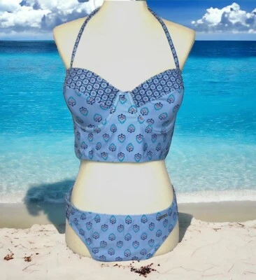 US Polo Assn. Traje de baño bikini talla L 2 piezas traje de baño nuevo con etiquetas azul Foto 1 de 4