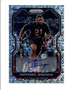 ANFERNEE JENNINGS 2020 PANINI PRIZM ROOKIE NO HUDDLE PRIZM AUTOGRAPH AUTO BC8133 - Picture 1 of 1
