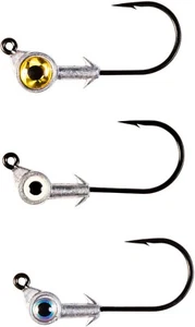 Z-Man Swimbait Eye Jigheads 3pk Swimbait Jigheads for Bass & Inshore Saltwater - Picture 1 of 4