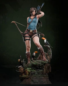Painted Lara Croft Statue 1/4 Figure - Picture 1 of 2