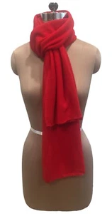 New 100% Wool Cashmere Red Women's/Ladies Winter Scarf/Stole/Shawl - Picture 1 of 3