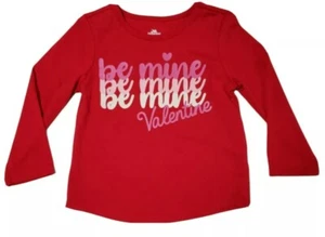 Toddler Long Sleeve T-shirt Red Be Mine Valentine's Day Size 3T. - Picture 1 of 6