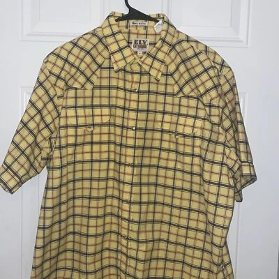 Camisa Ely Cattleman Para Hombres Extra Grande A Cuadros Perla A Presión Vaquero Occidental Foto 1 de 4