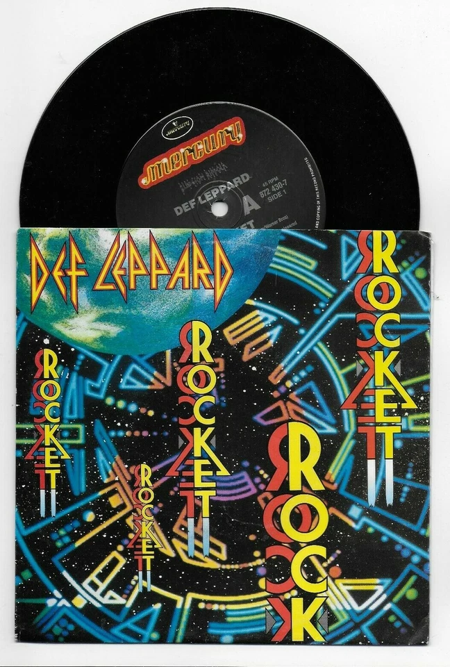 DEF LEPPARD ROCKET UNPLAYED ORIGINAL SINGLE FROM AUSTRALIA - Image 1 of 1