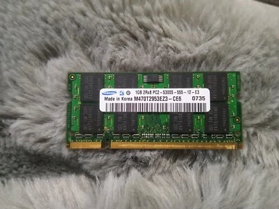 CRUCIAL 1GB 200 PIN SODIMM 128MX64 DDR CT12864AC667 K16FK (2) - Image 1 of 2
