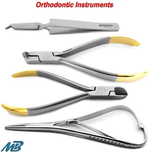 Dental Orthodontic TC Hard Wire & Distal End Cutter Bracket Forceps Mathieu Set - Picture 1 of 6