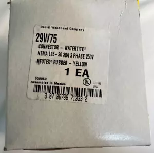 Conector hembra Daniel Woodhead 29W75 Watertite 30A 250V 3Ø 4 cables L15-30 - Imagen 1 de 4