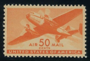 US Stamp #C31 Twin Motor Transport 50c - PSE Cert - XF-SUP 95 - MNH - SMQ $50.00 - Picture 1 of 2
