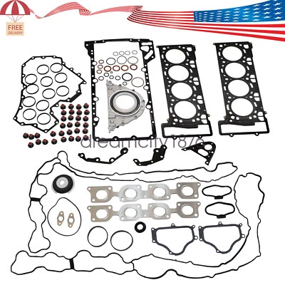 Комплект уплотнений прокладок для капитального ремонта двигателя N63 4,4 л подходит для BMW 550i 750Li X5 X6 E70 E71 - Изображение 1 из 4